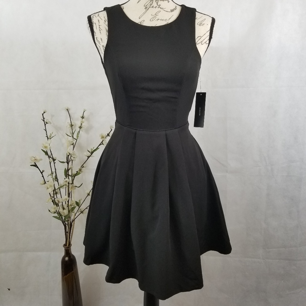 Lulus Black Midi Dress Back-out